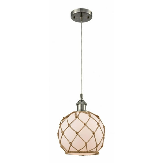 Innovations Lighting - Farmhouse Rope - 1 Light Cord Hung Mini Pendant In