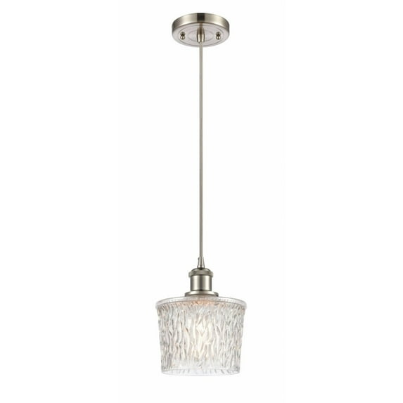 516-1P-SN-G402-Innovations Lighting-Niagra - 1 Light Mini Pendant Brushed Satin Nickel Finish with Clear Glass