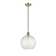 thumbnail image 1 of 516-1P-WPC-G1215-10 Innovations Lighting Ballston Athens Water Glass 1 Light 10" Cord Hung Mini Pendant Antique Brass, 1 of 5