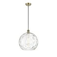 thumbnail image 1 of 516-1P-WPC-G1215-14 Innovations Lighting Ballston Athens Water Glass 1 Light 14" Cord Hung Pendant Antique Brass, 1 of 5