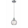 thumbnail image 1 of 516-1P-WPC-G1215-6 Innovations Lighting Ballston Athens Water Glass 1 Light 6" Cord Hung Mini Pendant Polished Chrome, 1 of 2