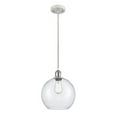 thumbnail image 1 of 516-1P-WPC-G124-10 Innovations Lighting Athens - 1 Light Cord Hung Mini Pendant In Industrial Style-13 Inches Tall and 10 Inches Wide-White/Polished, 1 of 7