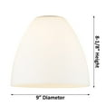 thumbnail image 1 of 516-1P-WPC-GBD-94 Innovations Lighting Ballston Bristol Glass 1 Light 9" Cord Hung Mini Pendant Black Antique Brass/Matte White, 1 of 4