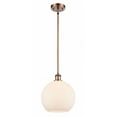 thumbnail image 1 of 516-1S-AC-G121-10 Innovations Lighting Athens - 1 Light Stem Hung Mini Pendant In Industrial Style-13 Inches Tall and 10 Inches Wide-Antique Copper, 1 of 7