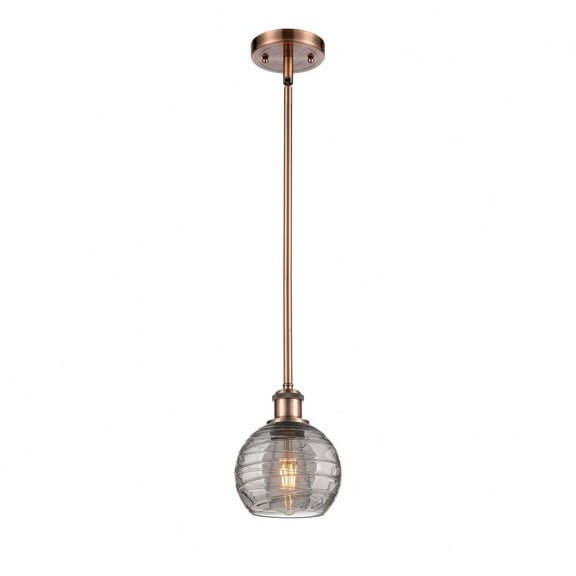 Innovations Lighting - Athens Deco Swirl - 1 Light Stem Hung Mini Pendant In