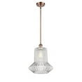 thumbnail image 1 of 516-1S-AC-G212 Innovations Lighting Springwater - 1 Light Stem Hung Mini Pendant In Industrial Style-14 Inches Tall and 12 Inches Wide-Antique Copper, 1 of 5