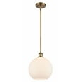 thumbnail image 1 of 516-1S-BB-G121-10-LED-Innovations Lighting-Large Athens-3.5W 1 LED Pendant in Industrial Style-10 Inches Wide by 13 Inches High   Brushed Brass Finish, 1 of 1