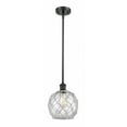 thumbnail image 1 of Innovations Lighting - Farmhouse Rope - 1 Light Stem Hung Mini Pendant In, 1 of 3