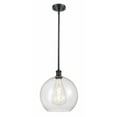 thumbnail image 1 of 516-1S-BK-G124-12 Innovations Lighting Athens - 1 Light Mini Pendant In Industrial Style-14.38 Inches Tall and 11.75 Inches Wide-Matte Black, 1 of 2
