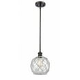 thumbnail image 1 of Innovations Lighting - Farmhouse Rope - 1 Light Stem Hung Mini Pendant In, 1 of 3