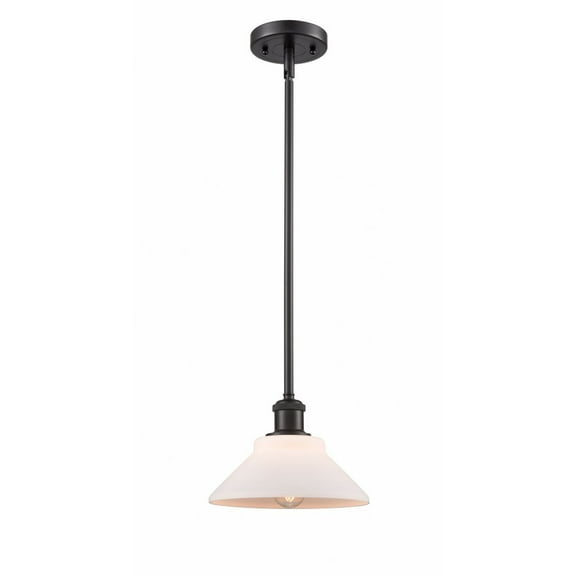 516-1S-OB-G131-Innovations Lighting-Orwell - 1 Light Stem Hung Mini Pendant In Industrial Style-8 Inches Tall and 8.38 Inches Wide-Oil Rubbed Bronze