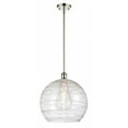 thumbnail image 1 of 516-1S-PN-G1213-14-LED-Innovations Lighting-Athens Deco Swirl - 3.5W 1 LED Pendant In Industrial Style-14.88 Inches Tall and 13.75 Inches Wide, 1 of 1