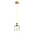 thumbnail image 1 of 516-1S-SG-G1013 Innovations Lighting Belfast - 1 Light Mini Pendant In Industrial Style-9 Inches Tall and 6 Inches Wide-Satin Gold Finish-Deco Swirl, 1 of 1