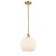 thumbnail image 1 of 516-1S-SG-G121-10 Innovations Lighting Athens - 1 Light Stem Hung Mini Pendant In Industrial Style-13 Inches Tall and 10 Inches Wide-Satin Gold, 1 of 7