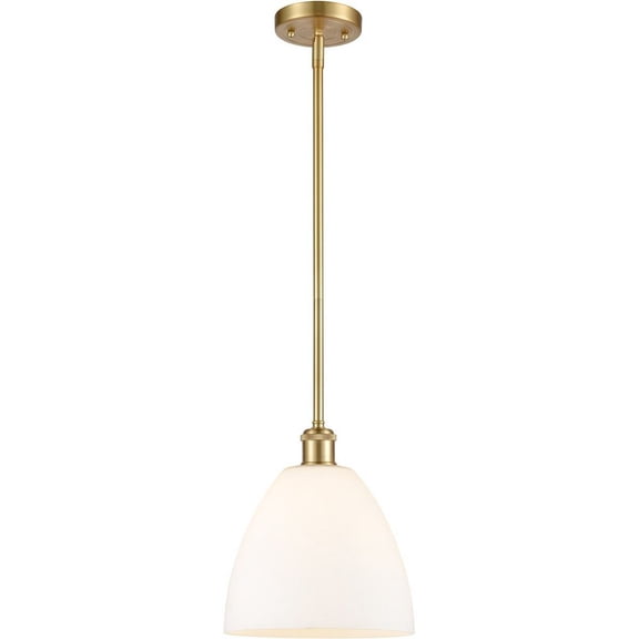 516-1S-SG-GBD-91-Innovations Lighting-Ballston Dome - 1 Light Mini Pendant In Industrial Style-11.25 Inches Tall and 9 Inches Wide