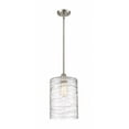 thumbnail image 1 of 516-1S-SN-G1113-L Innovations Lighting Cobbleskill - 1 Light Mini Pendant In Art Nouveau Style-14 Inches Tall and 9 Inches Wide-Brushed Satin Nickel, 1 of 1