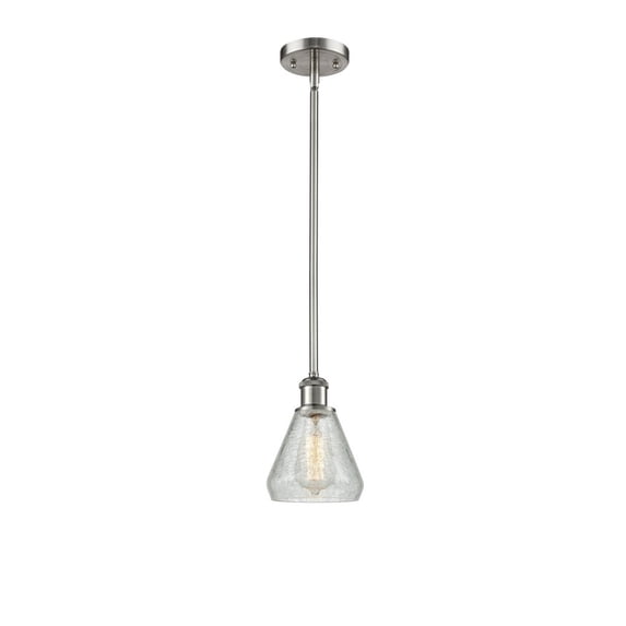 516-1S-SN-G275 Innovations Lighting Conesus - 1 Light Mini Pendant In Industrial Style-10 Inches Tall and 6 Inches Wide-Brushed Satin Nickel