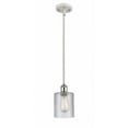 thumbnail image 1 of 516-1S-WPC-G112 Innovations Lighting Cobbleskill - 1 Light Mini Pendant In Industrial Style-8 Inches Tall and 5 Inches Wide-White/Polished Chrome, 1 of 3