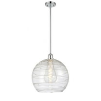 516-1S-WPC-G1213-14 Innovations Lighting Athens Deco Swirl 1 Light 14" Pendant Polished Chrome