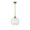 thumbnail image 1 of 516-1S-WPC-G124-12 Innovations Lighting Athens 1 Light 12" Mini Pendant Clear/Brushed Brass, 1 of 5