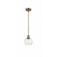 thumbnail image 1 of 516-1S-WPC-G124-6 Innovations Lighting Athens 1 Light 6" Mini Pendant Brushed Brass/Seedy, 1 of 5