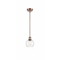thumbnail image 1 of 516-1S-WPC-G124-6 Innovations Lighting Athens 1 Light 6" Mini Pendant Clear/Antique Copper, 1 of 5