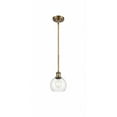 thumbnail image 1 of 516-1S-WPC-G124-6 Innovations Lighting Athens 1 Light 6" Mini Pendant Clear/Brushed Brass, 1 of 2
