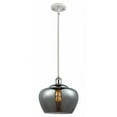 thumbnail image 1 of 516-1S-WPC-G93-L Innovations Lighting Fenton - 1 Light Mini Pendant In Industrial Style-11 Inches Tall and 11 Inches Wide-White/Polished Chrome, 1 of 3