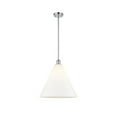 thumbnail image 1 of 516-1S-WPC-GBC-164 Innovations Lighting Berkshire 1 Light 16" Pendant Polished Chrome/Matte White, 1 of 5