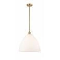 thumbnail image 1 of 516-1S-WPC-GBD-164 Innovations Lighting Bristol Glass 1 Light 16" Pendant Brushed Brass/Seedy, 1 of 4