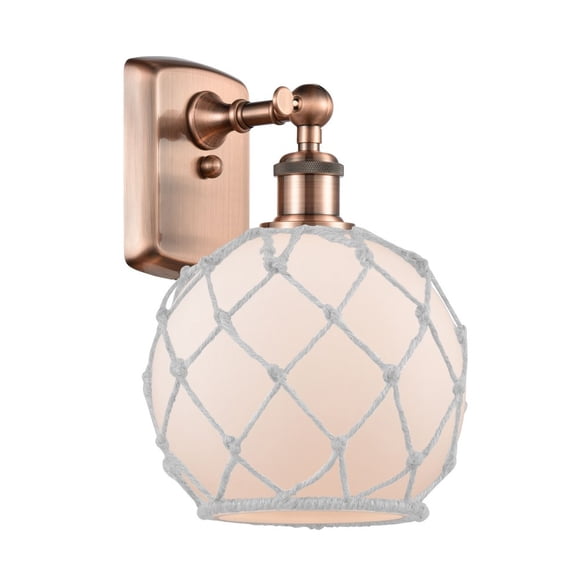 Innovations Lighting - Farmhouse Rope - 1 Light Wall Sconce In Industrial