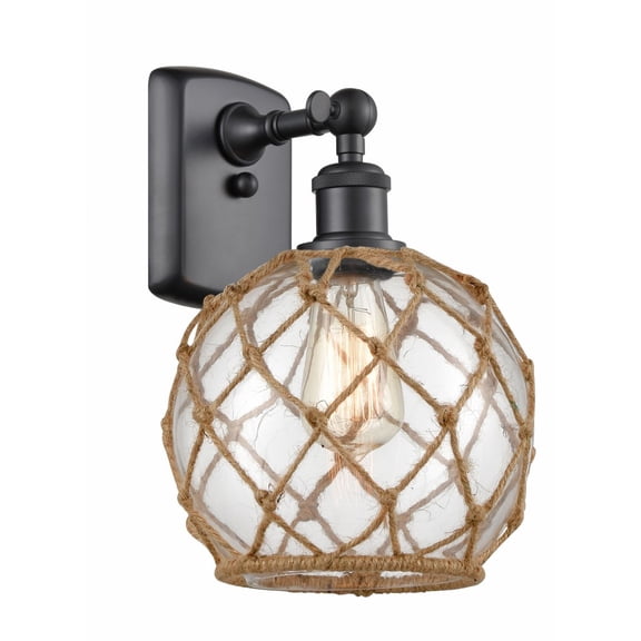 Innovations Lighting - Farmhouse Rope - 1 Light Wall Sconce In Industrial