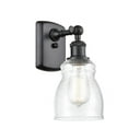 thumbnail image 1 of 516-1W-BK-G394 Innovations Lighting Ellery - 1 Light Wall Sconce In Nautiical Style-9 Inches Tall and 4.5 Inches Wide-Matte Black Finish-Seedy Glass, 1 of 7