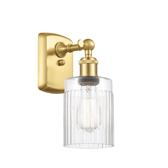 516-1W-SG-G342 Innovations Lighting Hadley - 1 Light Wall Sconce In Art Deco Style-9 Inches Tall and 4.5 Inches Wide-Satin Gold Finish-Clear Glass