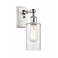 thumbnail image 1 of 516-1W-WPC-G802 Innovations Lighting Clymer - 1 Light Wall Sconce In Art Deco Style-12 Inches Tall and 3.88 Inches Wide-White/Polished Chrome, 1 of 2