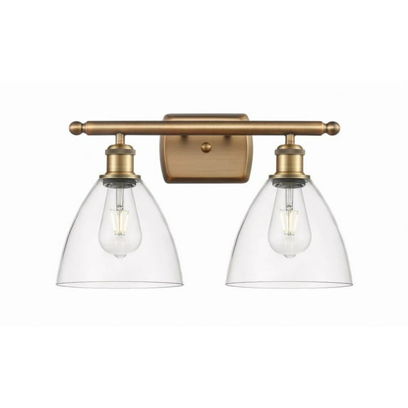 Innovations Lighting - Bristol Glass - 2 Light Bath Vanity In Industrial