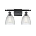thumbnail image 1 of 516-2W-BK-G382-LED-Innovations Lighting-Castile-7W 2 LED Bath Vanity in Industrial Style-16 Inches Wide by 11 Inches High   Matte Black Finish with, 1 of 1