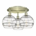 thumbnail image 1 of Innovations Lighting - Rochester - 3 Light Flush Mount In Industrial Style-12.63, 1 of 2