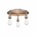 thumbnail image 1 of Innovations Lighting  Ballston - 3 Light 12" Flush Mount Antique Copper, 1 of 5