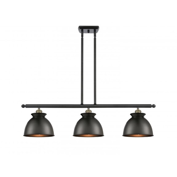 516-3I-AC-M14-BK-LED-Innovations Lighting-Adirondack - 36 Inch 10.5W 3 LED Island  Antique Copper