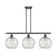 thumbnail image 1 of 516-3I-BK-G1213-10-LED-Innovations Lighting-Athens - 3 Light Island In Industrial Style-12.88 Inches Tall and 36.5 Inches Wide Matte Black LED, 1 of 1