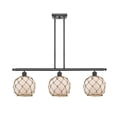 thumbnail image 1 of 516-3I-OB-G121-8RB Innovations Lighting Farmhouse Rope - 3 Light Island In Industrial Style-11 Inches Tall and 36 Inches Wide-Oil Rubbed Bronze, 1 of 2