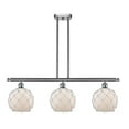 thumbnail image 1 of 516-3I-SN-G121-8RW Innovations Lighting Farmhouse Rope - 3 Light Island In Industrial Style-11 Inches Tall and 36 Inches Wide-Brushed Satin Nickel, 1 of 2