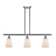 516-3I-SN-G391-LED-Innovations Lighting-Ellery-10.5W 3 LED Island in Nautiical Style-36 Inches Wide by 10 Inches High Brushed Satin Nickel Finish