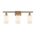 thumbnail image 1 of 516-3W-BB-G801-LED-Innovations Lighting-Clymer-10.5W 3 LED Bath Vanity in Art Nouveau Style-26 Inches Wide by 12 Inches High   Brushed Brass Finish, 1 of 1