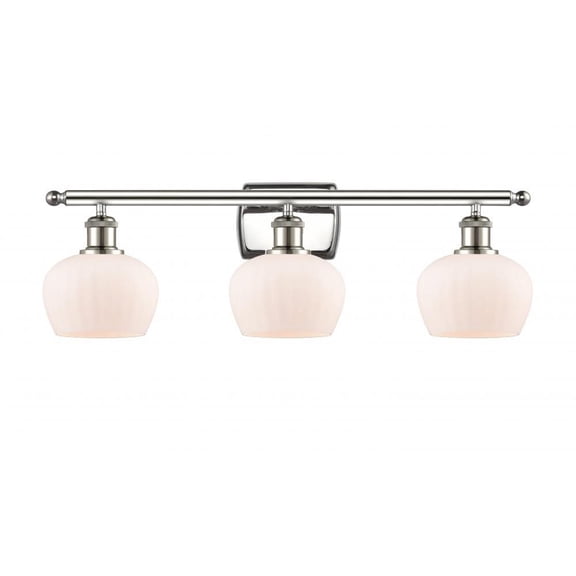 516-3W-PN-G91-LED-Innovations Lighting-Fenton-10.5W 3 LED Bath Vanity in Art Nouveau Style-26 Inches