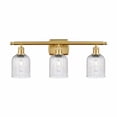 thumbnail image 1 of 516-3W-SG-G559-5SDY Innovations Lighting Bridal Veil - 3 Light Bath Vanity-10 Inch Tall and 25 Inch Wide-Satin Gold Finish-Seedy Glass Color, 1 of 2