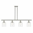 thumbnail image 1 of 516-4I-PN-G558-6CL Innovations Lighting Bella - 4 Light Stem Hung Island In Industrial Style-10 Inches Tall and 48 Inches Wide-Polished Nickel, 1 of 7