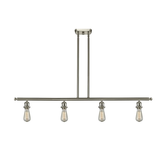 516-4I-SN-LED-Innovations Lighting-Ballston Cone - 4 Light Island Brushed Satin Nickel Finish