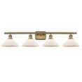 thumbnail image 1 of 516-4W-BB-G131-LED-Innovations Lighting-Orwell-14W 4 LED Bath Vanity in Industrial Style-36 Inches Wide by 10 Inches High   Brushed Brass Finish with, 1 of 1